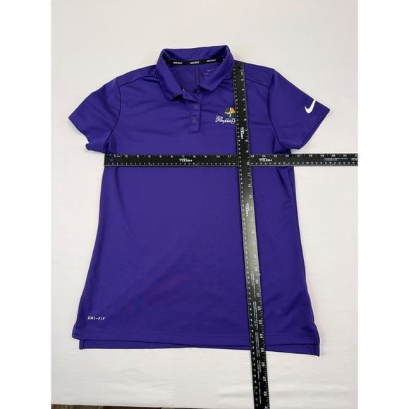 Nike Golf Womens Dri-FIT Purple Polo Shirt Pumpkin Ridge 25th Anniversary Size M - Picture 6 of 10